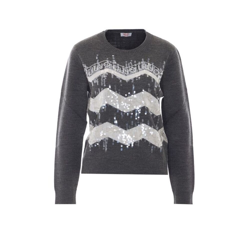 Liu Jo Women Sweater With Logo And Sequines